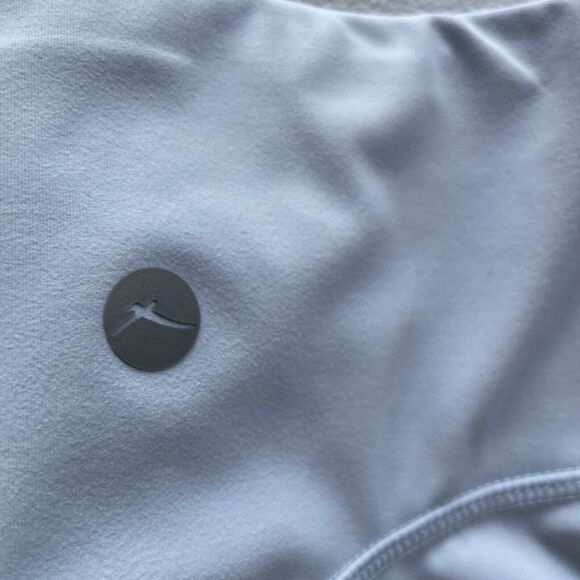 X By Gottex Women's High Rise Active Workout Legging Size M Pockets Light Blue - Picture 4 of 9